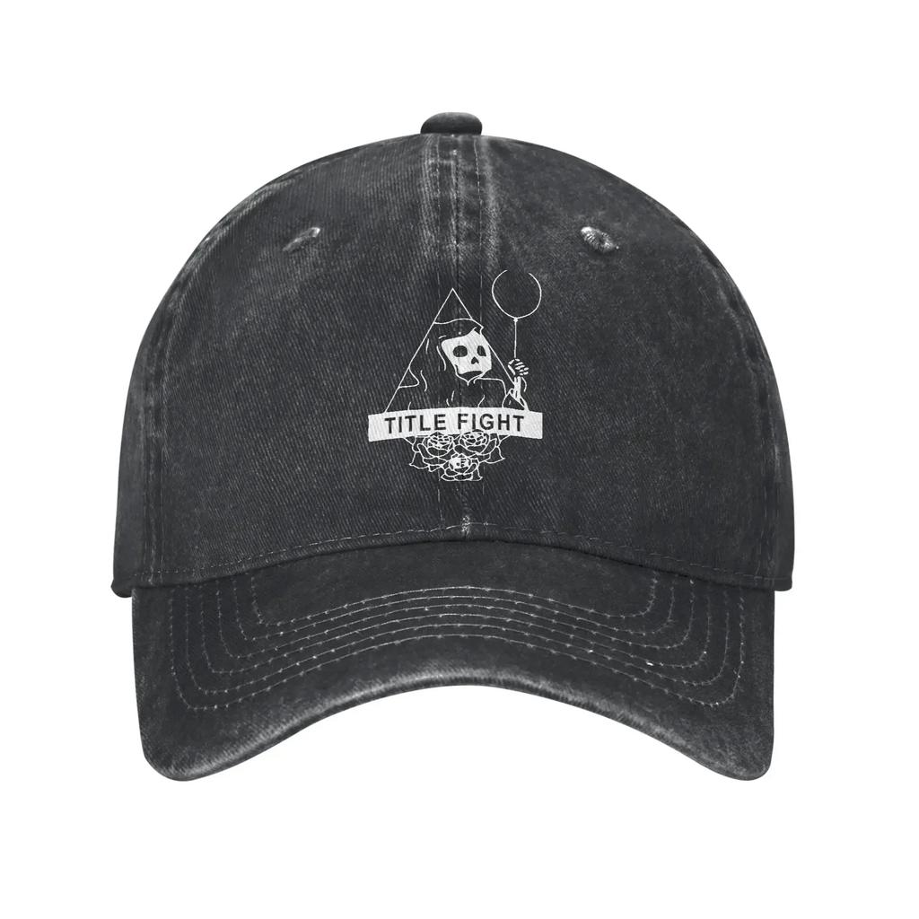 TITLE FIGHT Band Sun Baseball Cap Stylish UnisexTeens Washed Hip Hop Hats Breathable Custom Outdoor Sport Baseball Caps Gift