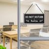 Putuo Decor Welcome Please Knock Office Door Signs, PVC Do Not Disturb Door Hanger Sign, Meeting In Progress Sign For Office Door Therapist