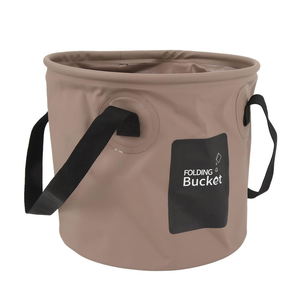 Collapsible Bucket 10L High Temperature Resistant Portable Folding Water Bucket with Handle for Camping Fishing Picnic