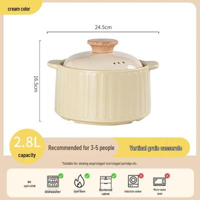 Керамический горшок-кастрюля ZISIZ с высокой эстетикой