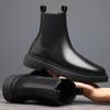 Men's Autumn Chelsea Boots Outdoor High Top Shoes British Style Versatile Mid Top Boot Casual Comfortable Male Shoes