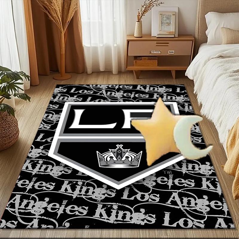 Angeles king Crest Floor Mat for Living Room, Game Rooms, Office, Bedroom, Office Floor Mat Playful Design, Christmas fan gifts
