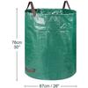 Sacs de déchets de jardin réutilisables - A386 - 72 gallons - PP durable imperméable anti-déchirure - 4 poignées renforcées