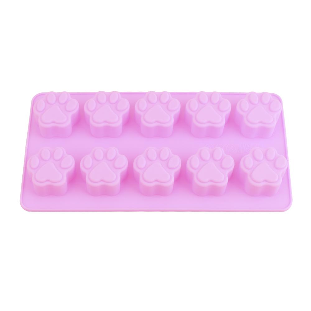 Кухонные гаджеты DIY форма для выпечки 2 в 1 домашнее животное кошка собака лапы милая силиконовая форма для шоколада собака кость собака форма для торта