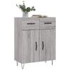 VidaXL Buffet sonoma gris 69,5x34x90 cm bois d'ingénierie 827978