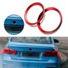 BLT1 1 Piece Front and Rear Logos 82mm/74mm Front and Rear Badge Decorative Rings Suitable for BMW 3 Series 5 Series 320LI 520LI