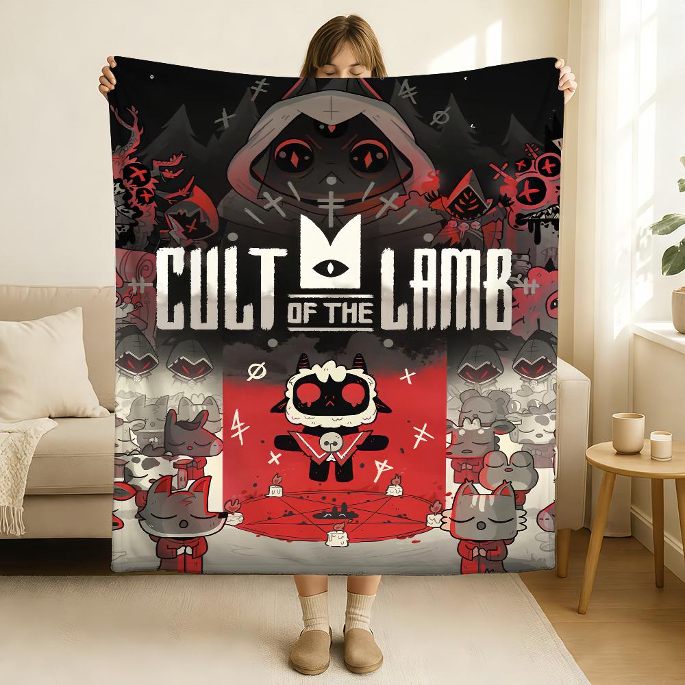 Game Cult Of The Lamb Blanket Soft and Skin Friendly For Couch Bed Napping Bedspread All Seasons Comforter
