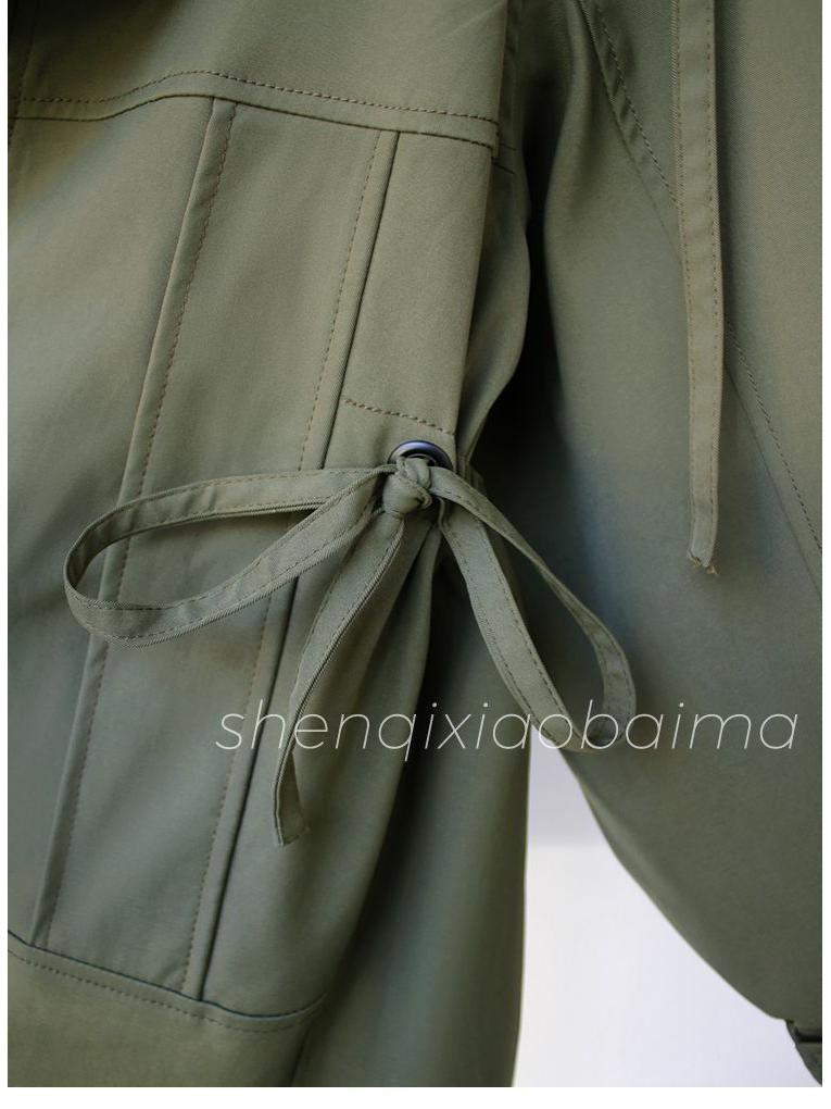 Осеннее приталенное тренч-пальто средней длины в корейском стиле - 2025 Повседневная женская мода