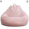 Сплошной цвет ткани ленивый шезлонг мешок фасоли мешок стул диван пылезащитный чехол украшение
