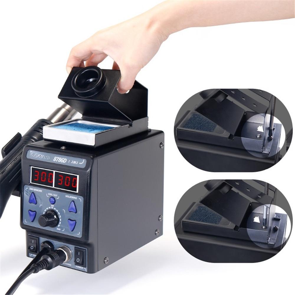 700W I Upgrade Rework Station Digital Display Iron SMD Heat Hot Air Soldering Station Welding
