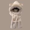 Warm Bear Hooded Scarf Set