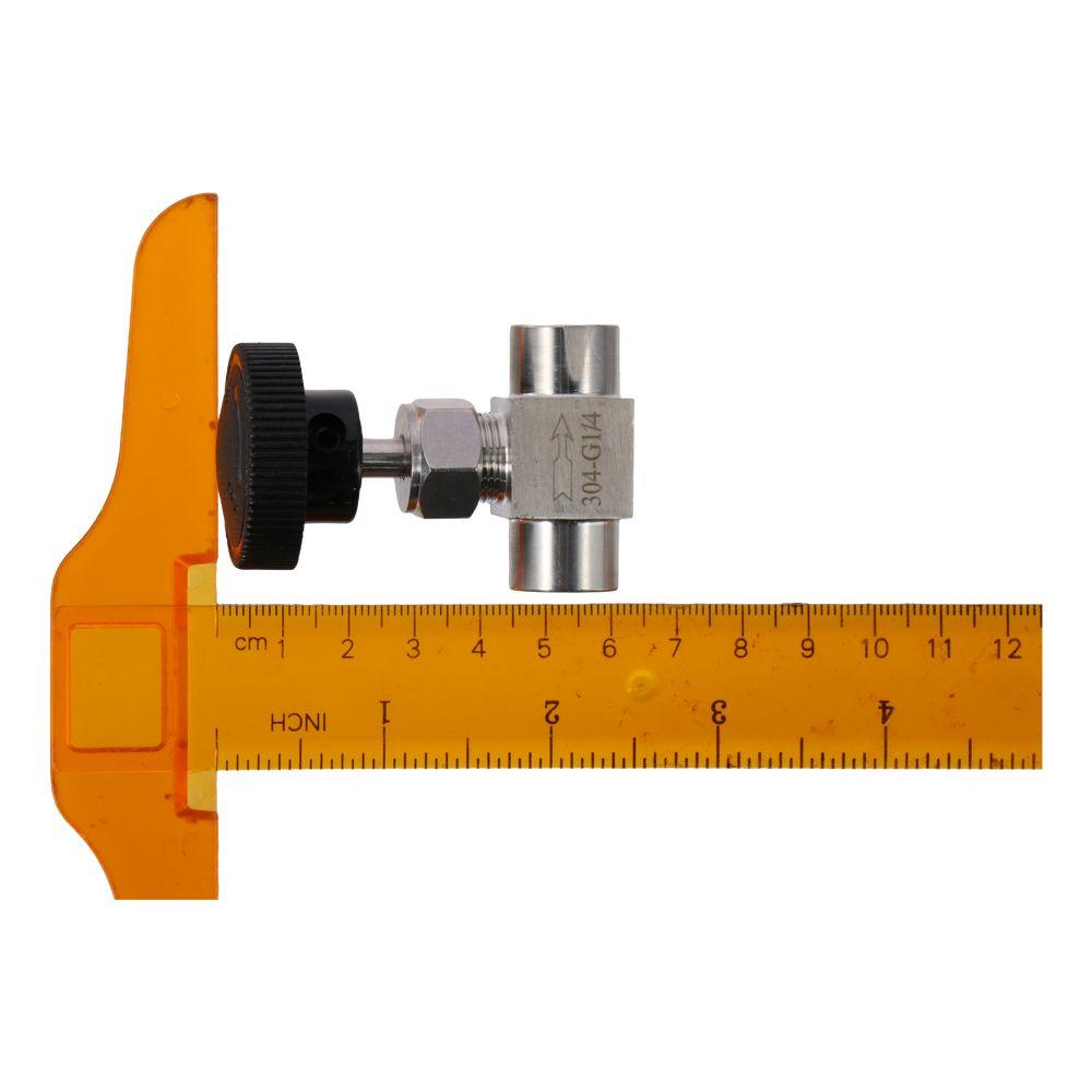 Игольчатый клапан с резьбой BSPP внутренняя 1/4 Клапан Npt   Передача воды, газа, масла