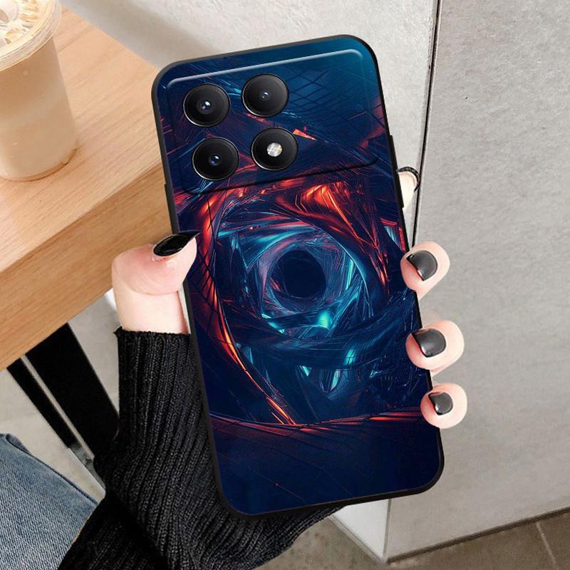 For POCO X6 Pro Case Cover Fundas Black Soft Silicone TPU Protective Phone Case For Xiaomi POCO X6 Pro Bumper Coque POCOX6 X 6