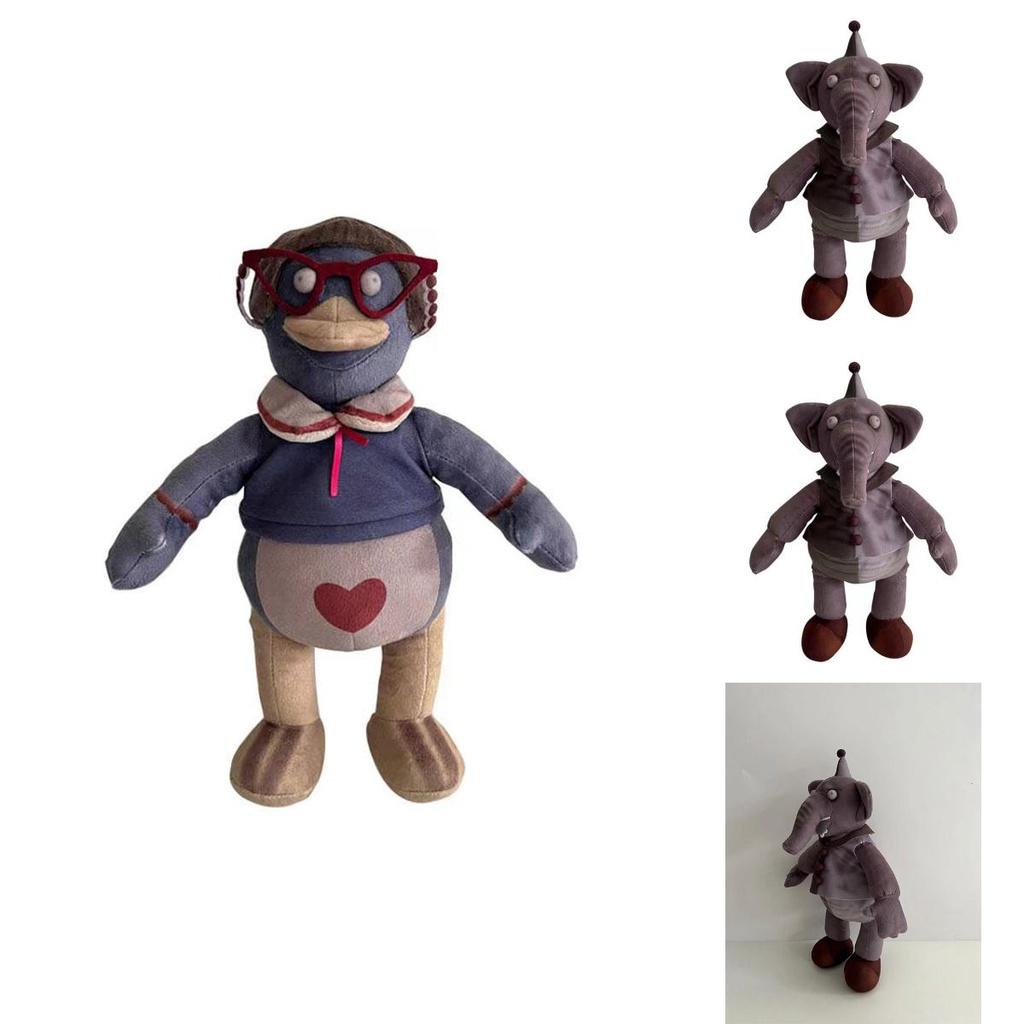 Ultra-soft Crystal Plush Stuffed Animals Elephant And Duck Toys
