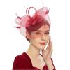 Feathers Veil Hat Headwear Elegant Bride Headband Fashion Mesh Fascinator Hat Wedding