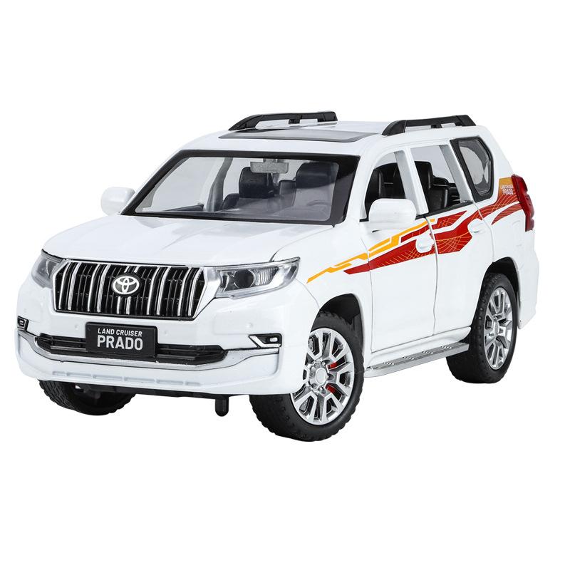 HAOCHI 1/24 Toyota PRADO Land Cruiser Внедорожник Сплав Модель автомобиля Литой Металл Внедорожник Модель автомобиля Звук Свет Детская Игрушка Подарок