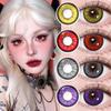 Colored Contact Lenses For Eyes 1Pair Yearly Cosplay Contact Lenses Red Lenses Beauty Pupils Halloween Contact Lenses