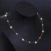 Silver Freshwater Pearl Necklace, Chain Necklace, Neck Accessories