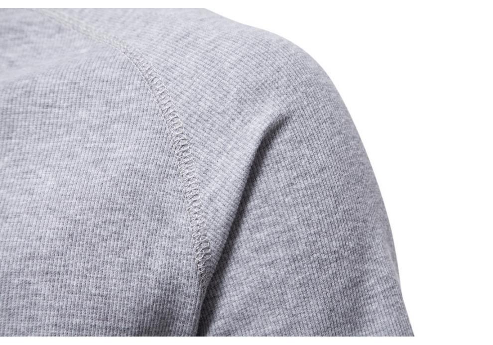 Мужская футболка-henley с коротким рукавом - Облегающая, с круглым вырезом, быстросохнущая, однотонная, приталенная