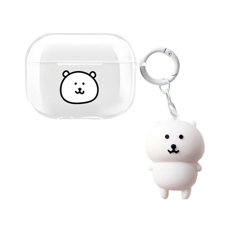 Cute self-deprecating bear for AirPods pro1 generation protective case 1 generation pro1 generation apple bluetooth headset soft case