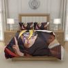 N-Naruto U-Uzumaki N-Naruto Anime Duvet Cover and Pillowcase Set Soft Microfiber Kids Room Gift Fits US UK EU AU DE Beds, Single Double Queen King