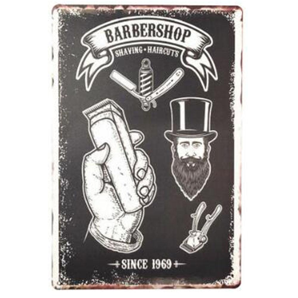 Ретро-постер для парикмахерской, винтажные металлические жестяные вывески, доска для украшения стен парикмахерской, жесть 20x30 см