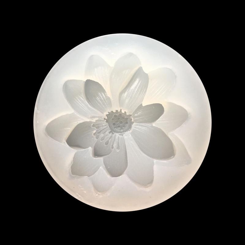 Подвеска из силикона Подсолнух Красивая снежинка Форма для изготовления ювелирных изделий Ручная работа Ромашка 3D Эпоксидная смола Инструмент для самостоятельной сборки Цветок Лотос Подвеска Форма из смолы