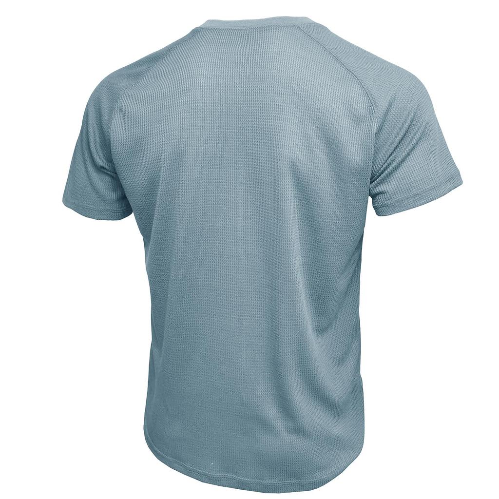 Мужские рубашки на пуговицах, вафельные футболки с короткими рукавами и круглым вырезом, летние пуловеры, повседневная праздничная повседневная одежда