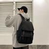 Solid Color Oxford Cloth Backpack: Large, Breathable, Splash-Proof for Daily Travel & College Students