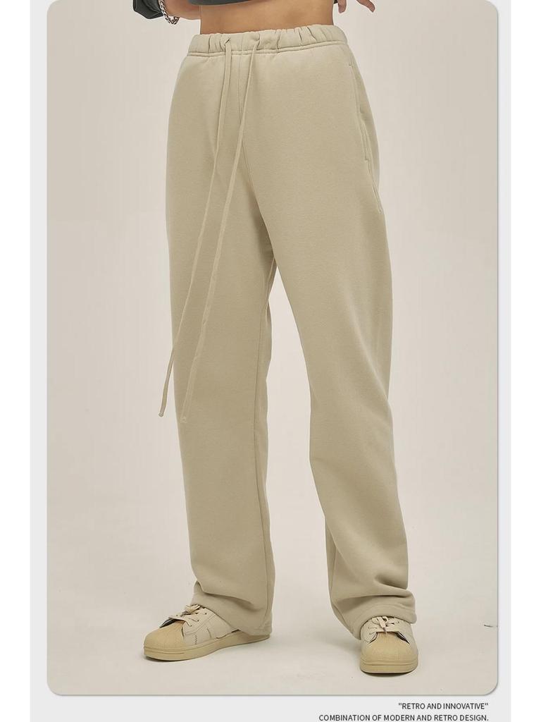 ARTIE Men's 2024 Smith Velvet Loose Drawstring Trousers - Casual Wide-Leg Pants