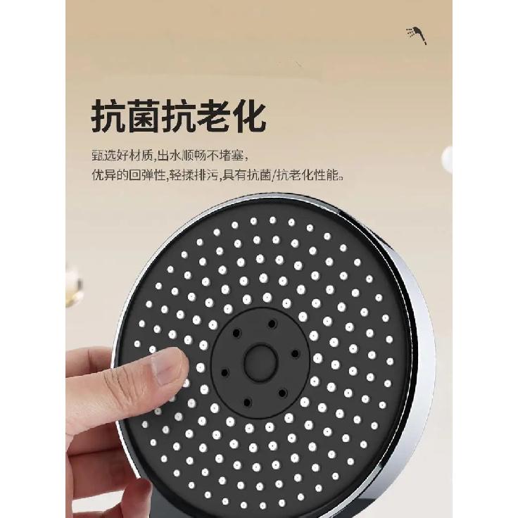 New 135mm Large Panel Pressurized Shower Head 3 Modes Water Saving Spray Nozzle Massage Rainfall Shower Bathroom Accessories