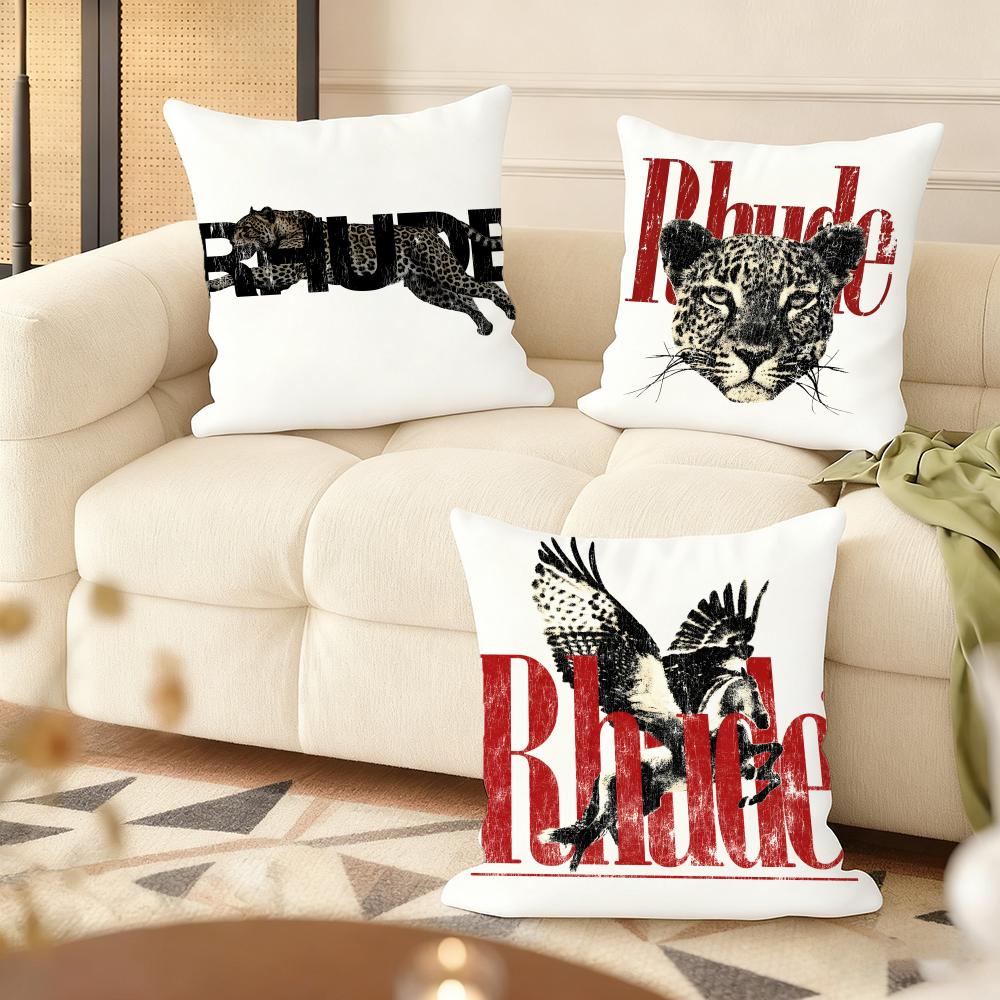 Fashion Brand RRHUDEs Cushion Cover Natural Linen Organic Fabric DoubleSided Printing Couch Pillow Covers Home Decor