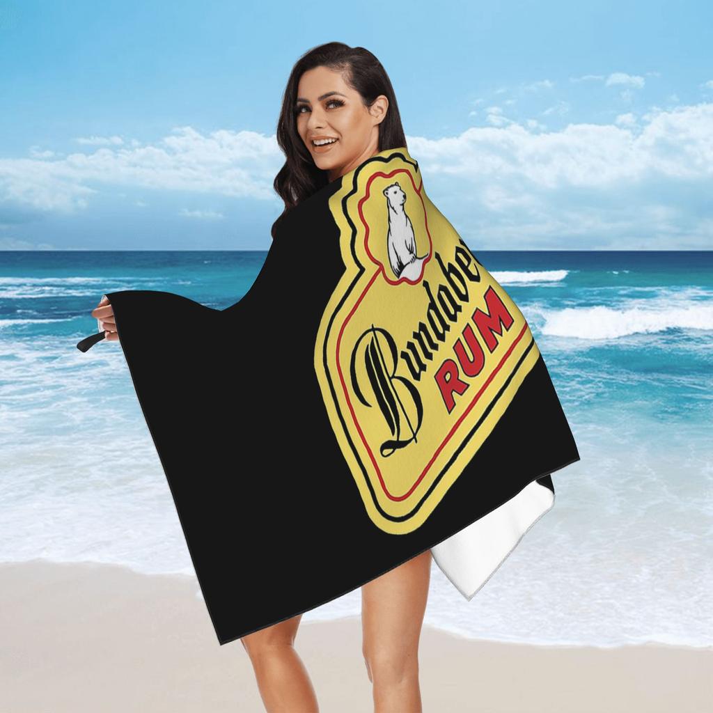 Bundaberg Rum Beach Towel Soft Microfiber Quick Dry Absorbent Quick Towels For Bath