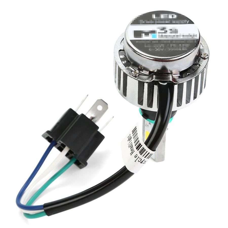 Универсальная новая 32 Вт COB LED HID Белая 360° Дальний/Ближний свет H4 Мотоциклетная лампа фары
