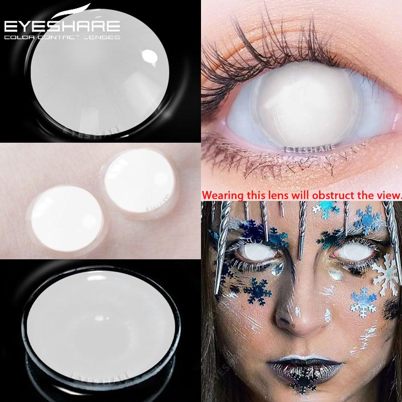 1Pair Anime Color Contact Lenses for Eyes Yearly Red Lenses Black White Lenses Halloween Eye Lens Cosplay Eye Contacts