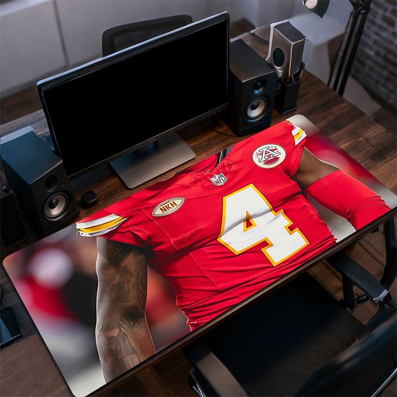 Rashee Rice Mouse Pad, Large Gaming Desk Mat, Non-slip XXL Mousepad for Laptop & Tablet, Mini PC Playmat with Stitched Edges