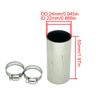 1/2/4/6X 24mm 50mm Length Air Diesel Parking Heater Exhaust Pipe Connector Adapter Vent Hose With Clamps For Webasto Eberspacher