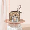 New Style Square Jewelry Bag Rosary Bag Religious Jewelry Storage Box Mini Zipper Bag, Folk-Style Decorative Storage Rack