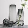 Creative Profiling Glass Flower Vase Ins Flower Bottle Transparent Hydroponic Vase Glass Bottle for Flowers Desktop Decoration