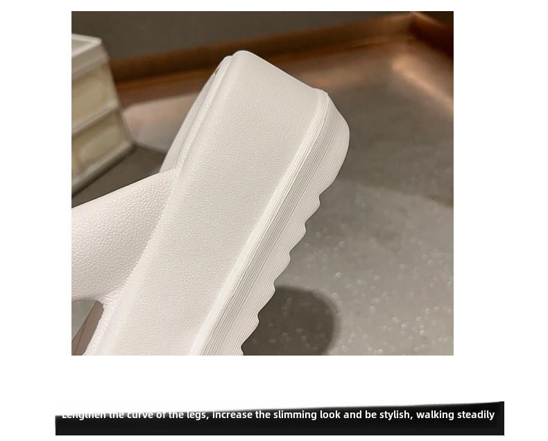 Женские шлепанцы из ЭВА на толстой подошве: Мягкая, увеличивающая рост одежда для отдыха на природе и пляжа