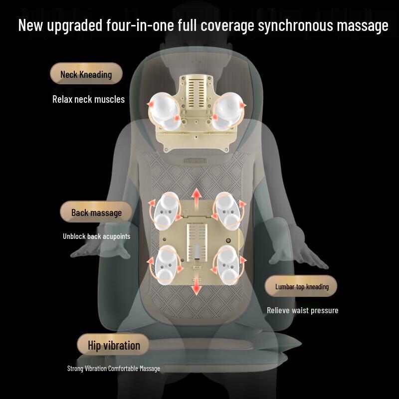 CLORIS S990 Full Body Back & Neck Massage Mat with Heat