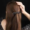 Temperament Crystal For Girls Bow Hairgrip Women Spring Clip Small Hair Clip Korean Ponytail Holder