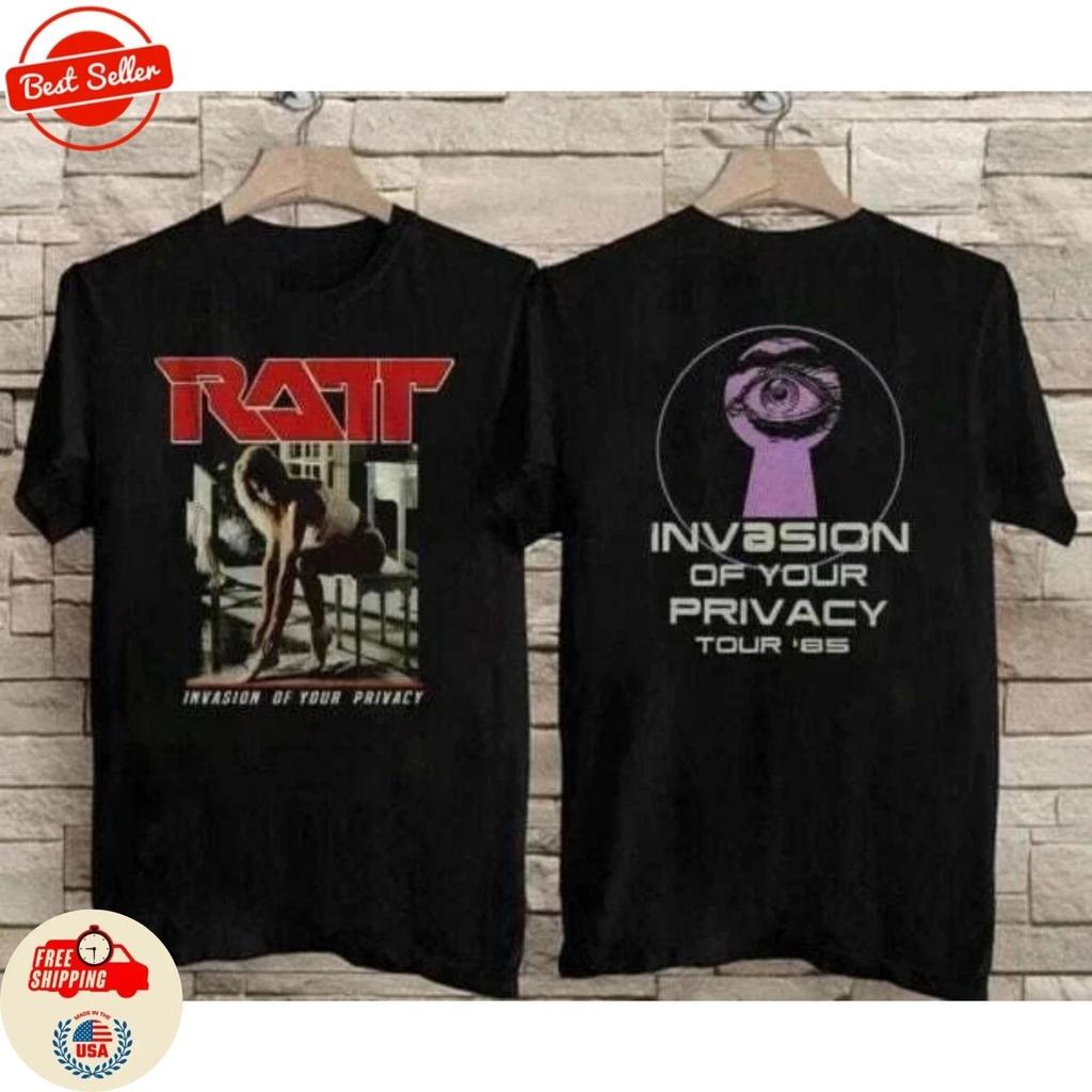 Vtg Ratt Invasion of Your Privacy Tour 1985 Double Sided T-Shirt S-5XL