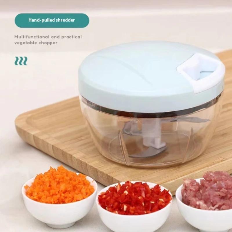 900ml Multifunctional Vegetable Cutter Handheld Meat Grinder Household Manual Meat Mincer Garlic Chopper Tools Kitchen Gadgets
