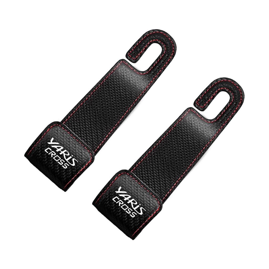 Yaris Cross Headrest Hooks with YARiS CROSS PU Car Luggage Compatible with 10 15 and GR Car Seat Hidden Seat Interior Accessories for Front and