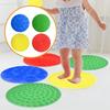 4 Pieces Sensory Mats Stepping Circles Pad Learning Travel Toy Textured for Activity