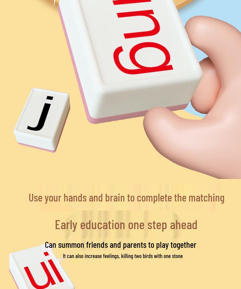 Pinyin Mahjong Tiles & Cards: Early Childhood Educational Learning Toy