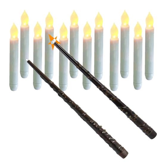 12 шт. Подвесные свечи, беспламенные плавающие свечи с дистанционным управлением, работающие от батареек