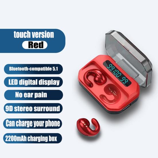 1 комплект беспроводных наушников A99, длительное время автономной работы, безболезненное ношение, Bluetooth-совместимость, HD-совместимость 5.1, вызовы