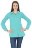 Button Down Long Sleeve Top Kurta Cotton Shirt Blouse Women Wear